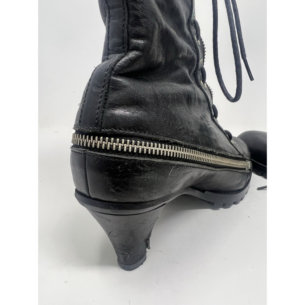 LIMI feu Yohji Yamamoto Black Convertible Boots Size M Measure 9.5‎ Inches - Picture 4 of 12
